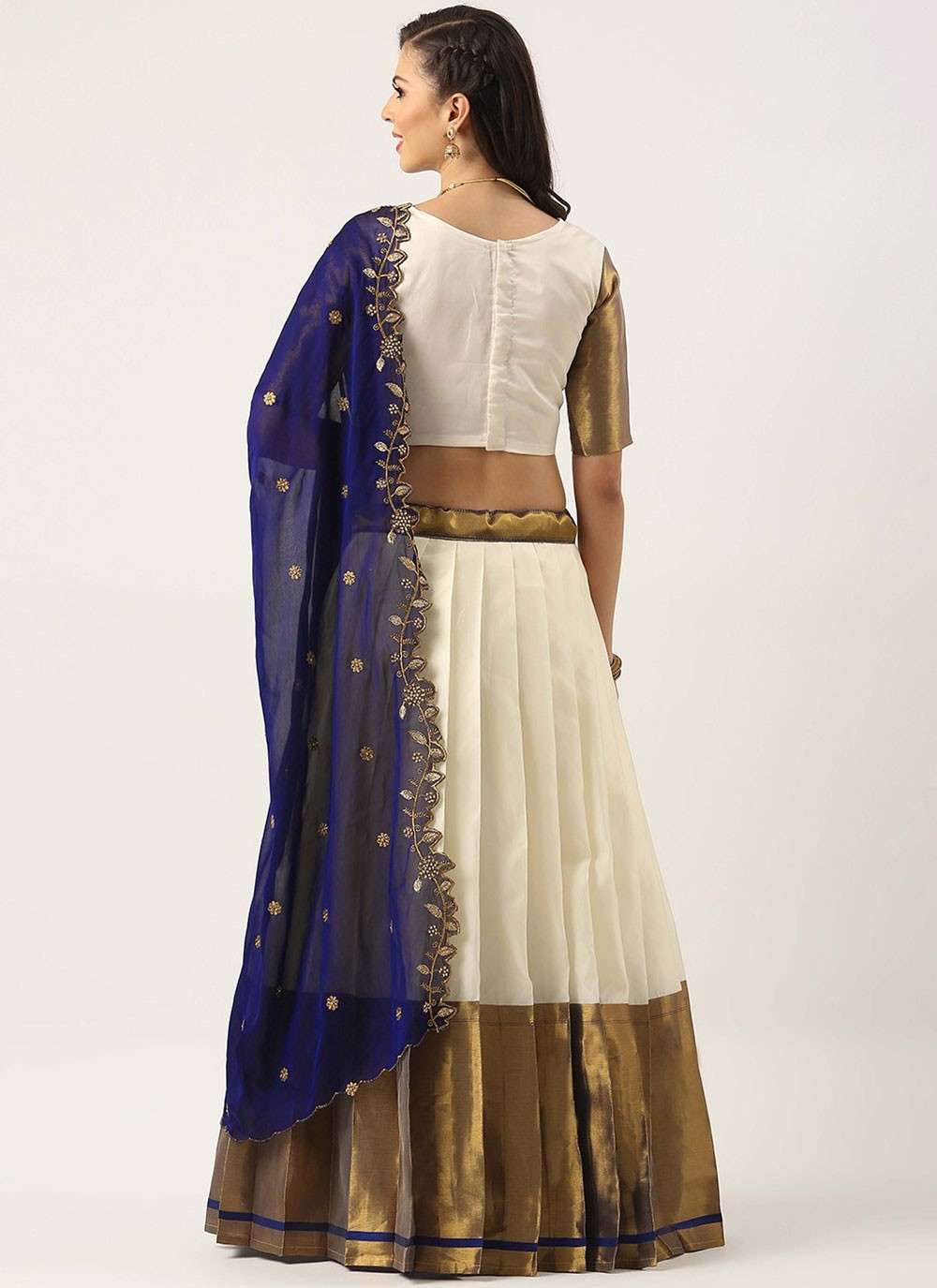 Plain Silk A - Line Lehenga - L2597