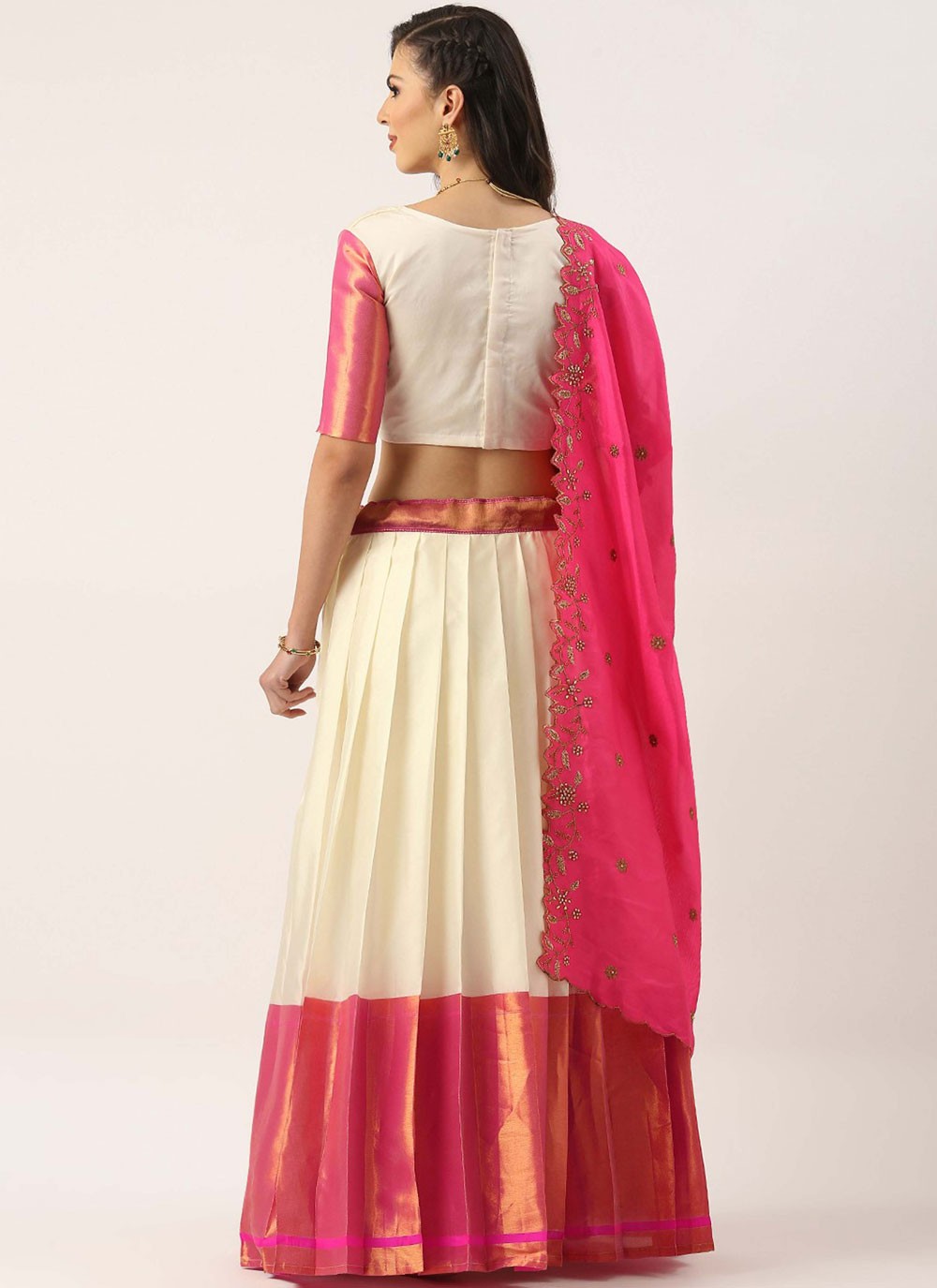 Plain Silk A - Line Lehenga - L2597