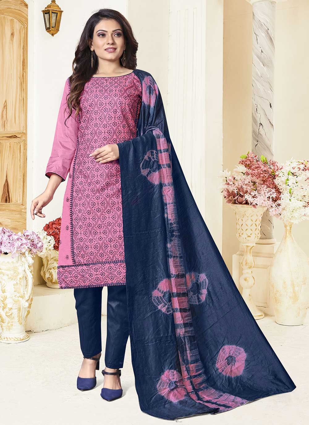 Silk Salwar Suit - T817