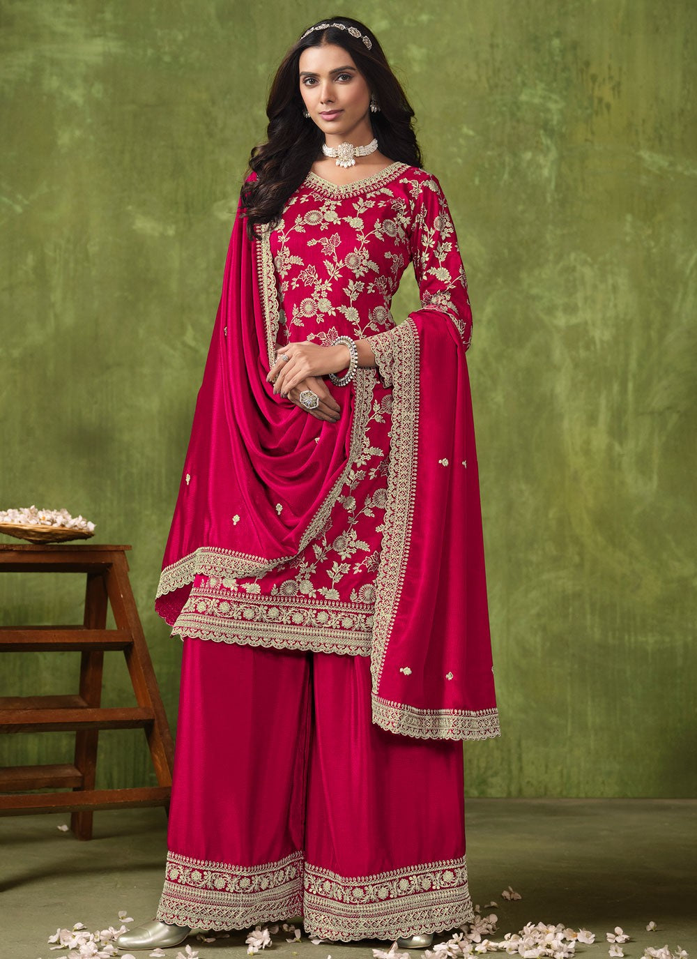 Silk Salwar Suit - T3174