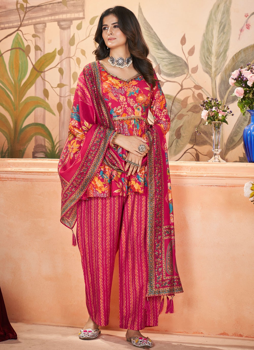 Silk Salwar Suit - T3570