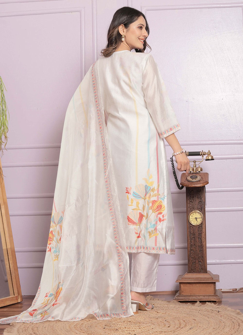 Muslin, Viscose Salwar Suit - T2838