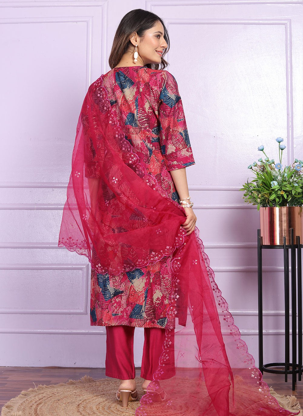 Silk Salwar Suit - T2936