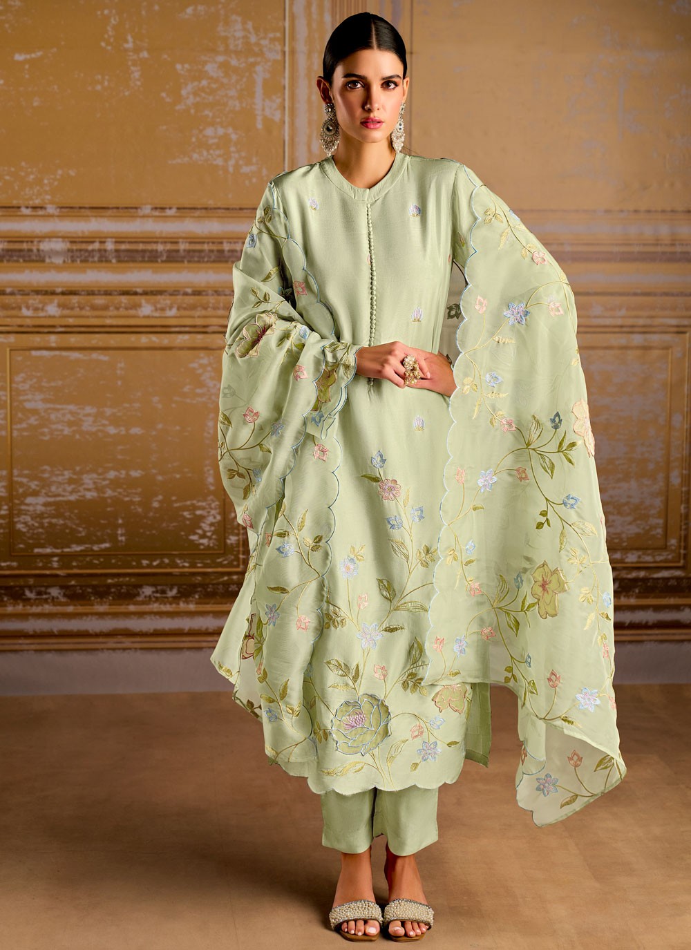 Silk Salwar Suit - T4142