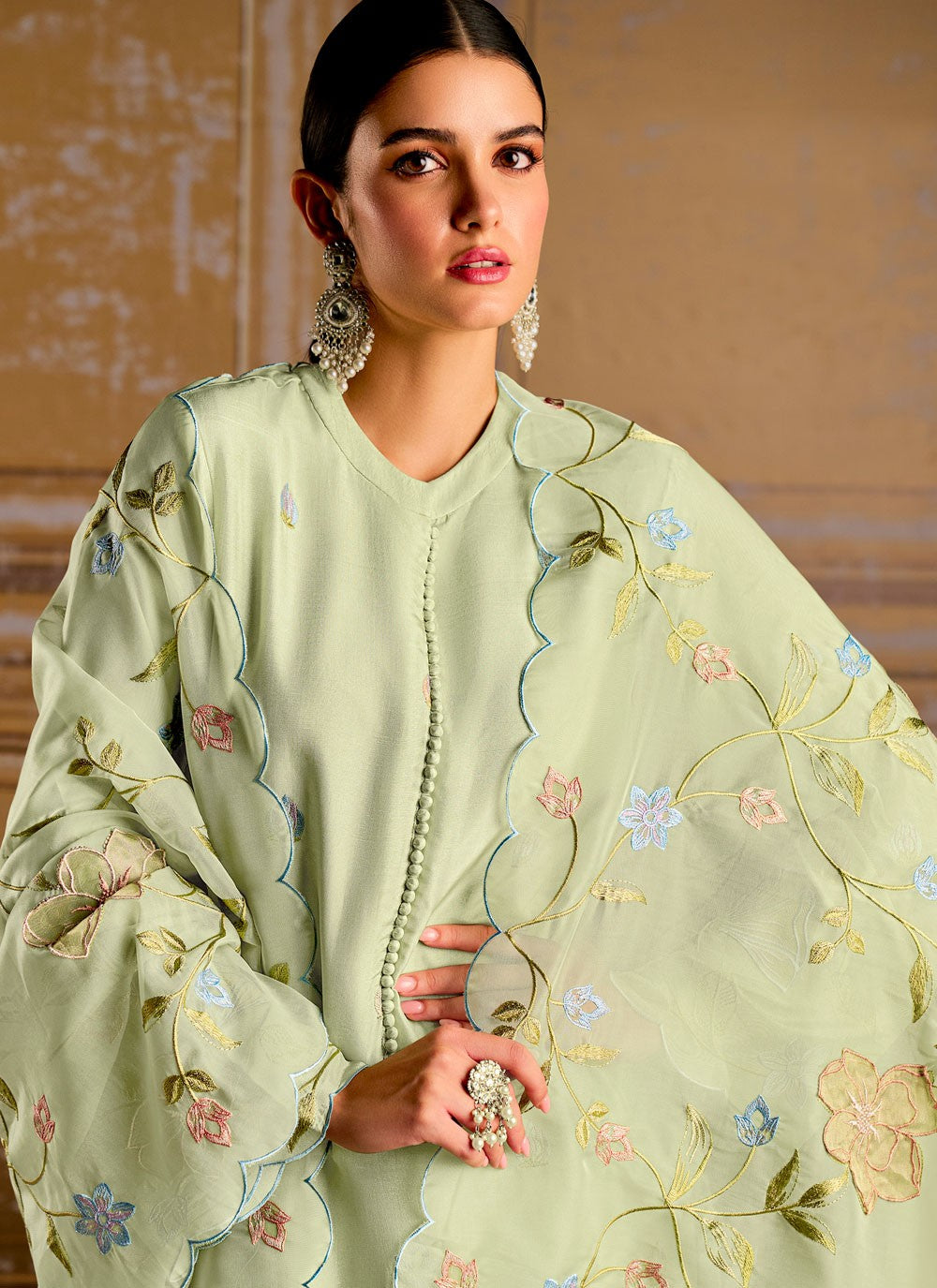 Silk Salwar Suit - T4142