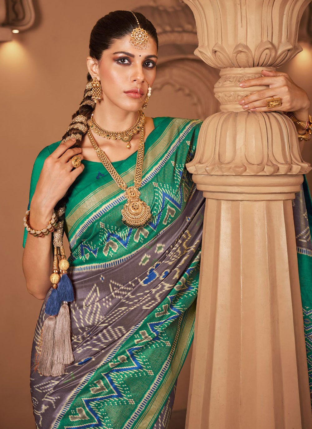 Traditional Patola Print Patola Silk Saree - S4418