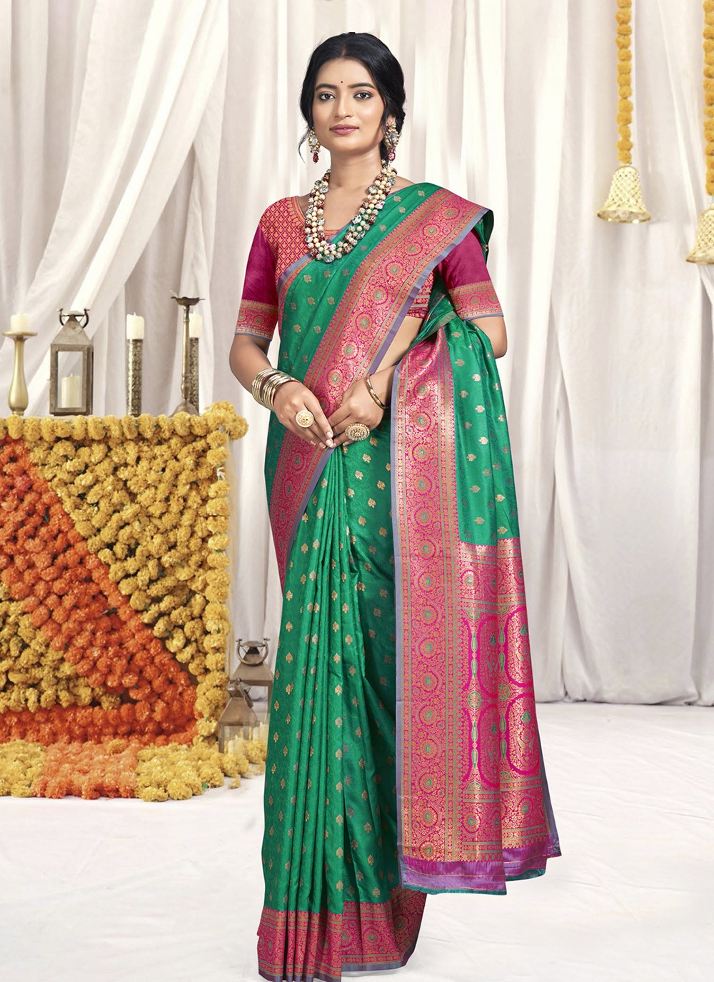 Classic Woven Silk Saree - S9070