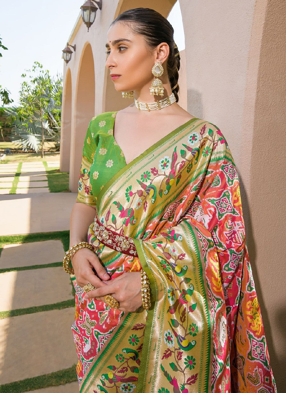 Trendy Woven Silk Saree - S3559