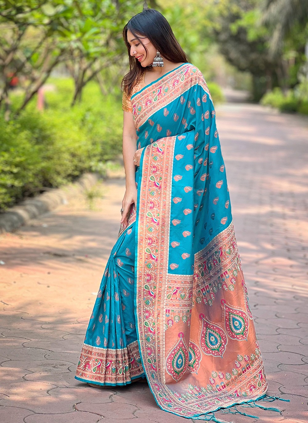 Classic Woven Paithni, Silk Saree - S8849