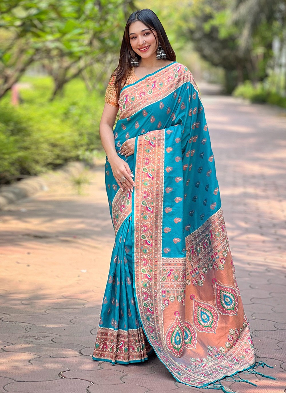 Classic Woven Paithni, Silk Saree - S8849