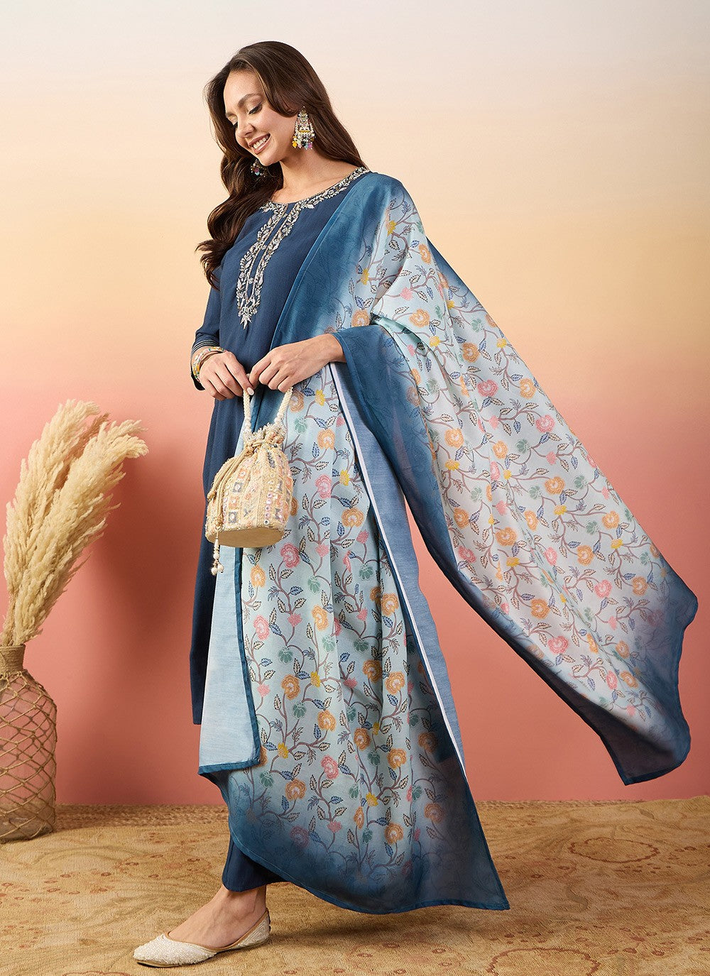 Silk Salwar Suit - T4033