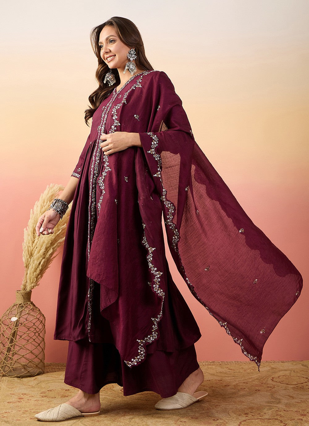 Silk Salwar Suit - T4022