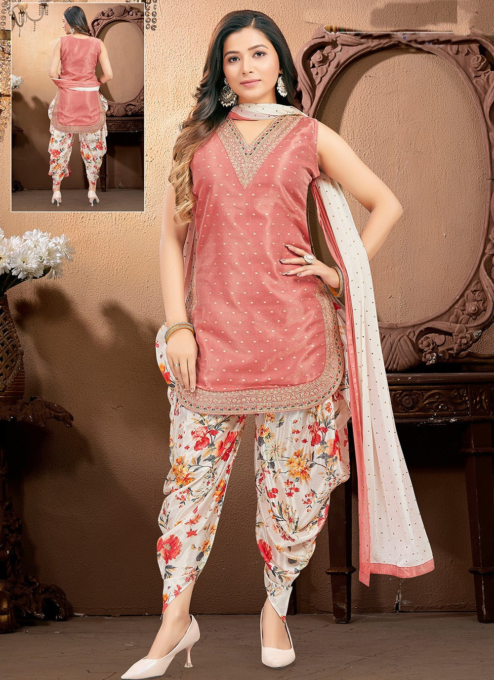 Silk Salwar Suit - T2633