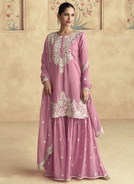 Silk Salwar Suit - T3842