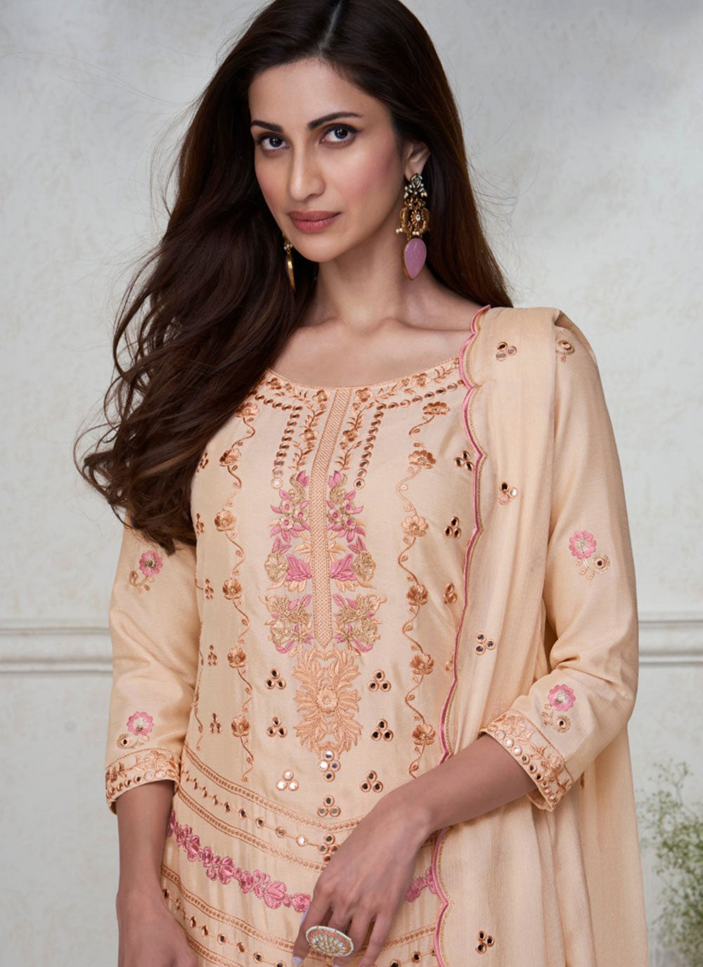 Chinon, Silk Salwar Suit - T2394