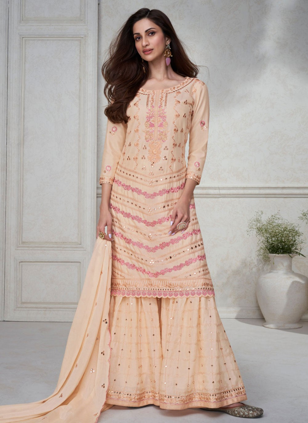 Chinon, Silk Salwar Suit - T2394