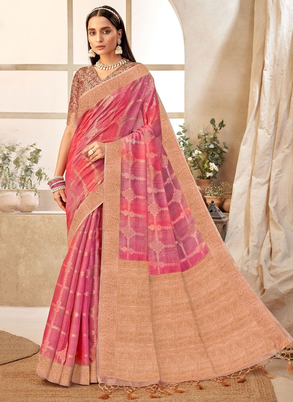 Classic Weaving Zari Silk Saree - S9513