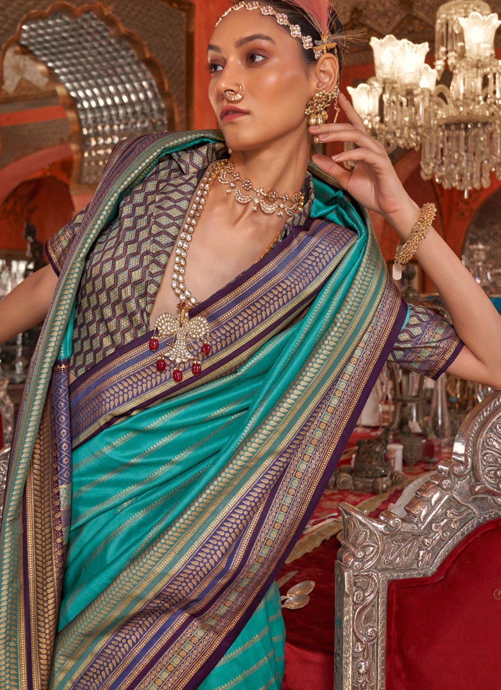 Classic Weaving Zari Silk Saree - S8965