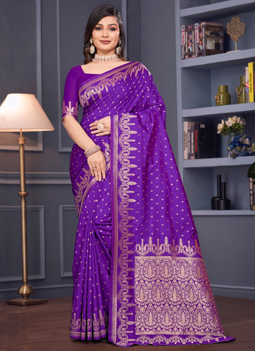 Weaving Zari Silk Saree - S12195