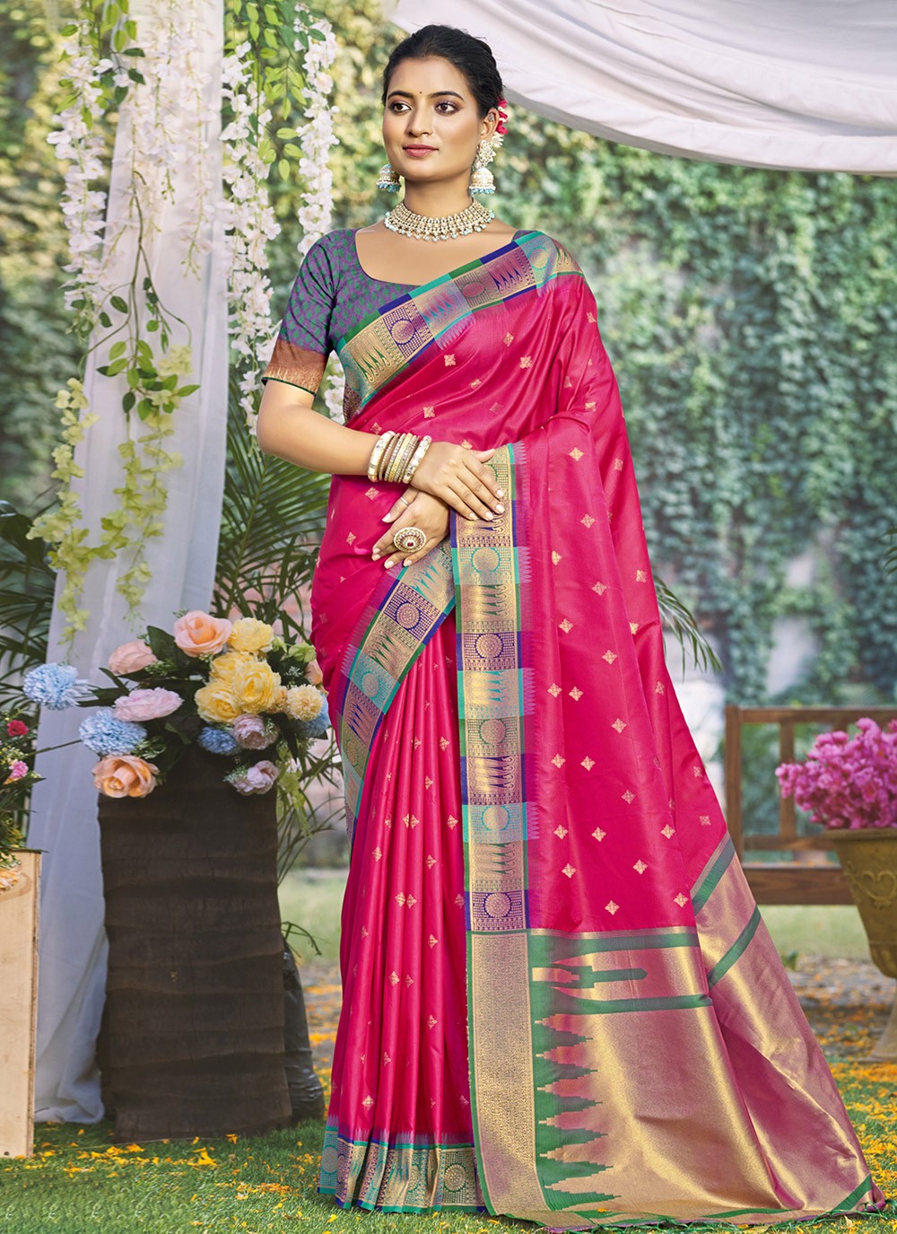 Classic Weaving Zari Silk Saree - S9861