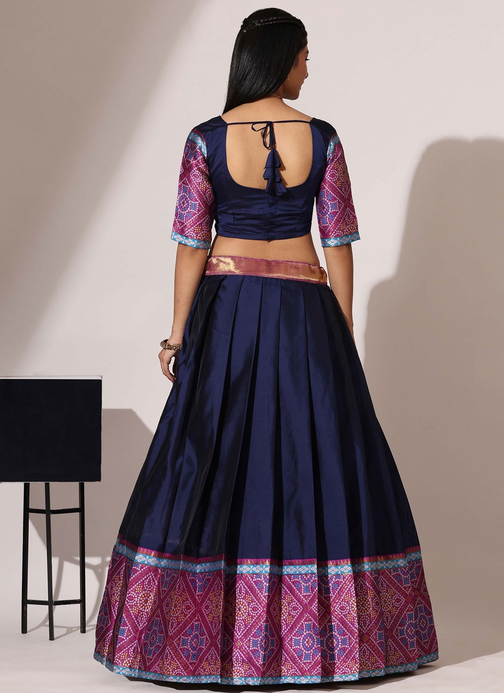 Weaving Zari Silk A - Line Lehenga - L2554