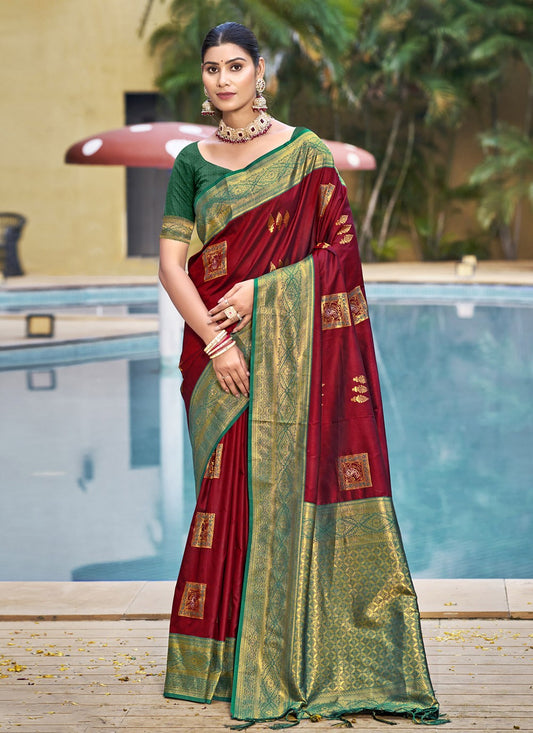 Classic Weaving Zari Silk Saree - S9998