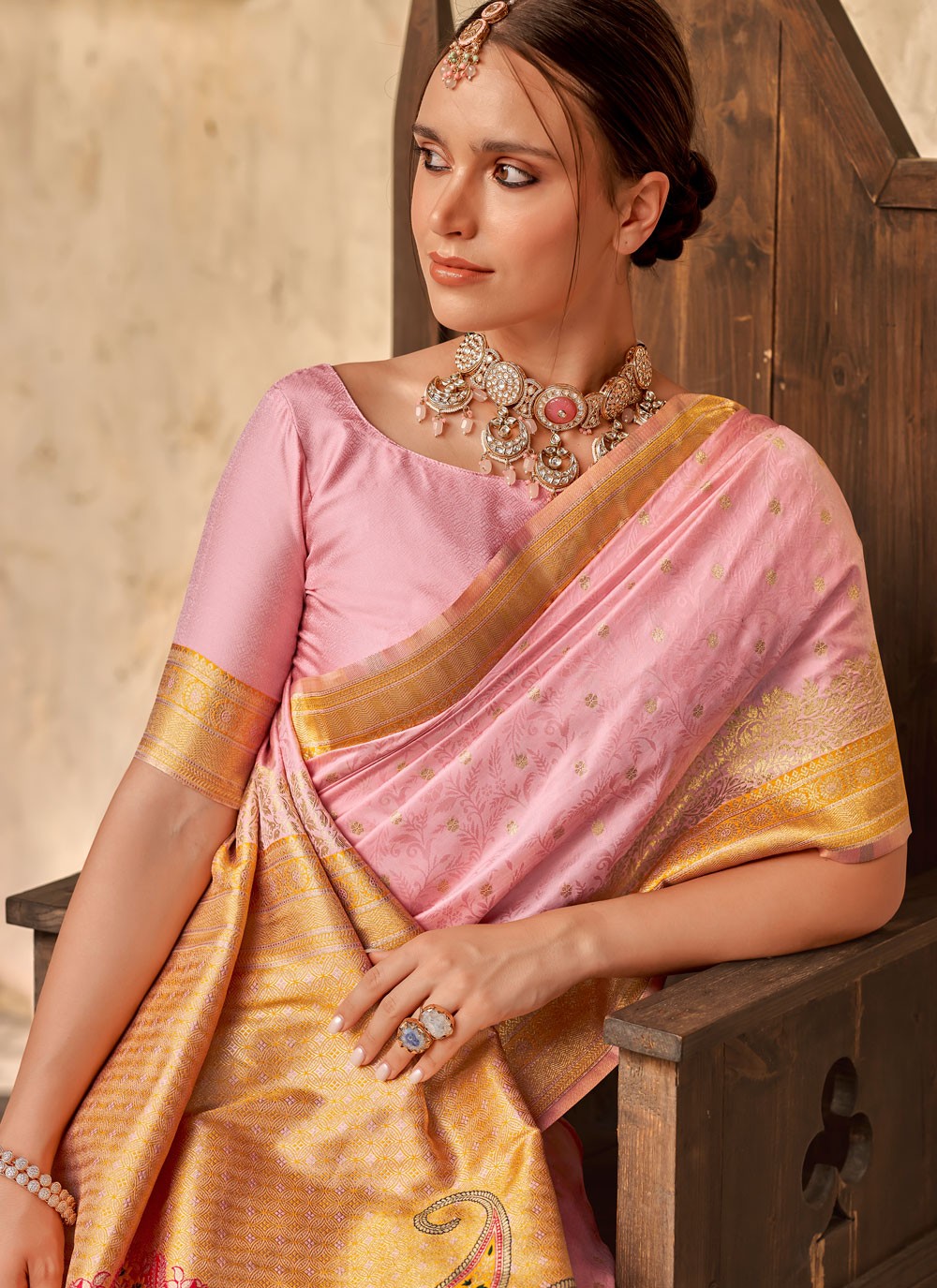 Classic Weaving Zari Silk Saree - S9214