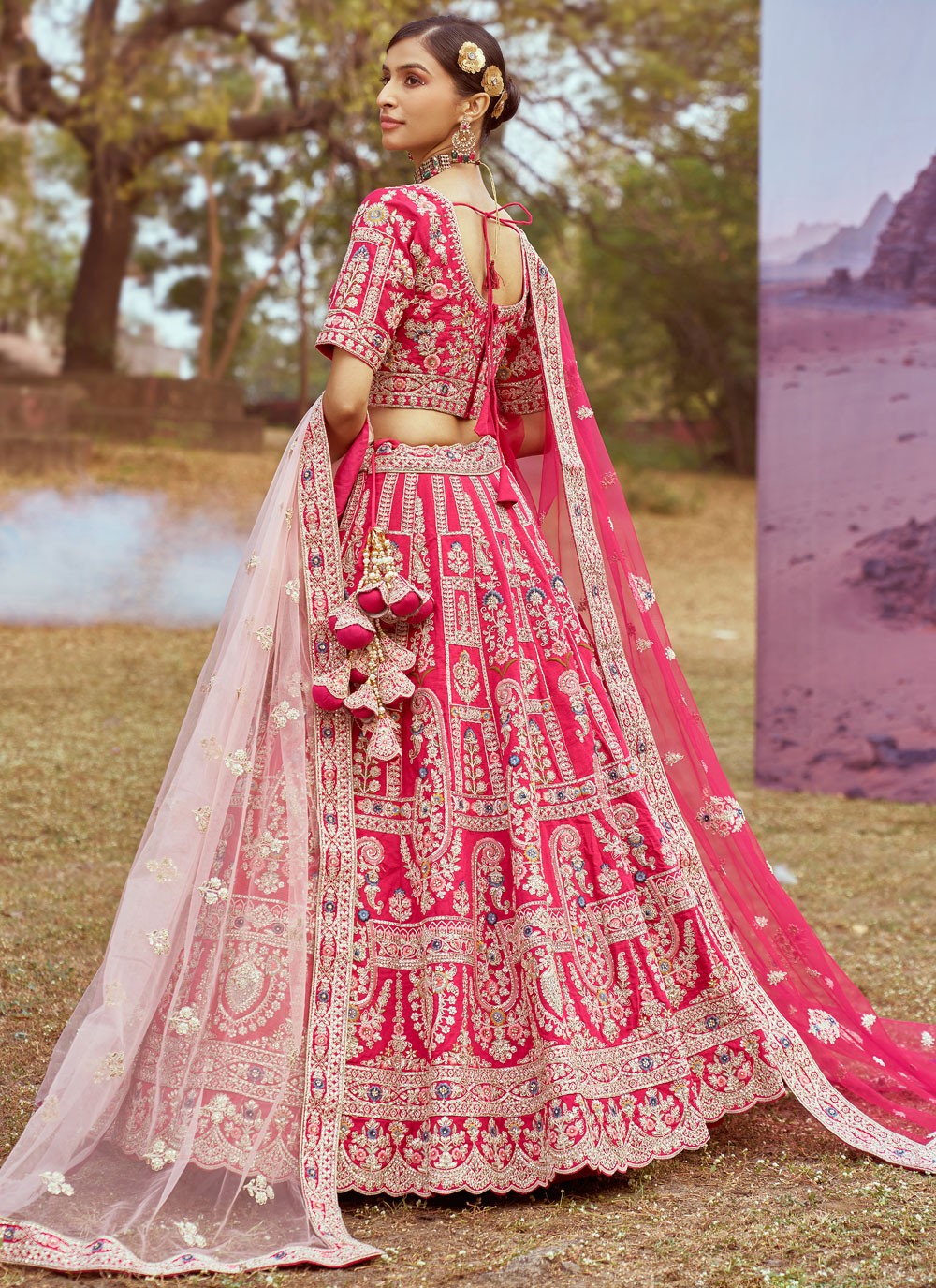 Beads Organza A - Line Lehenga - L2914