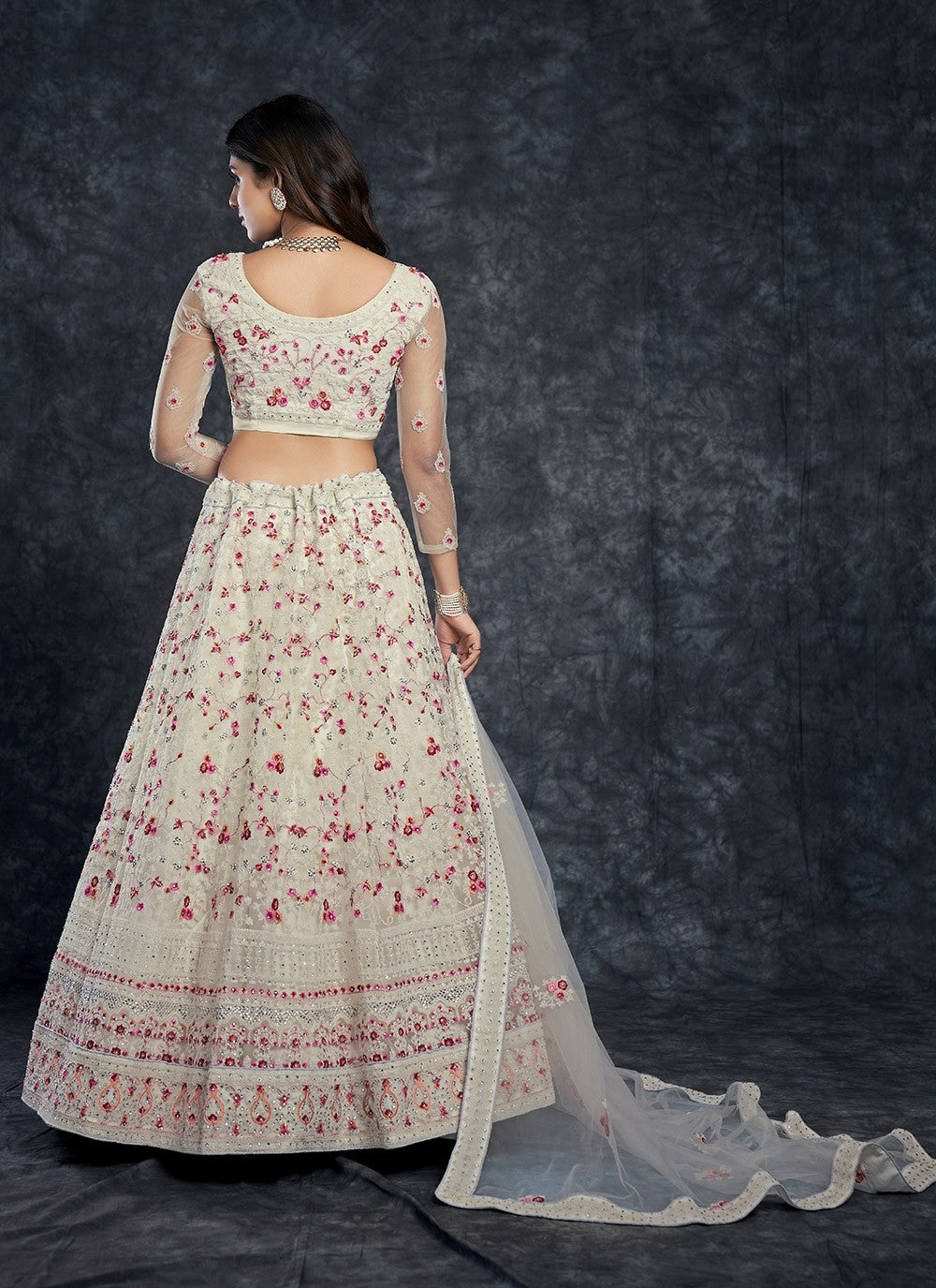 Dimond Silk A - Line Lehenga - L0795