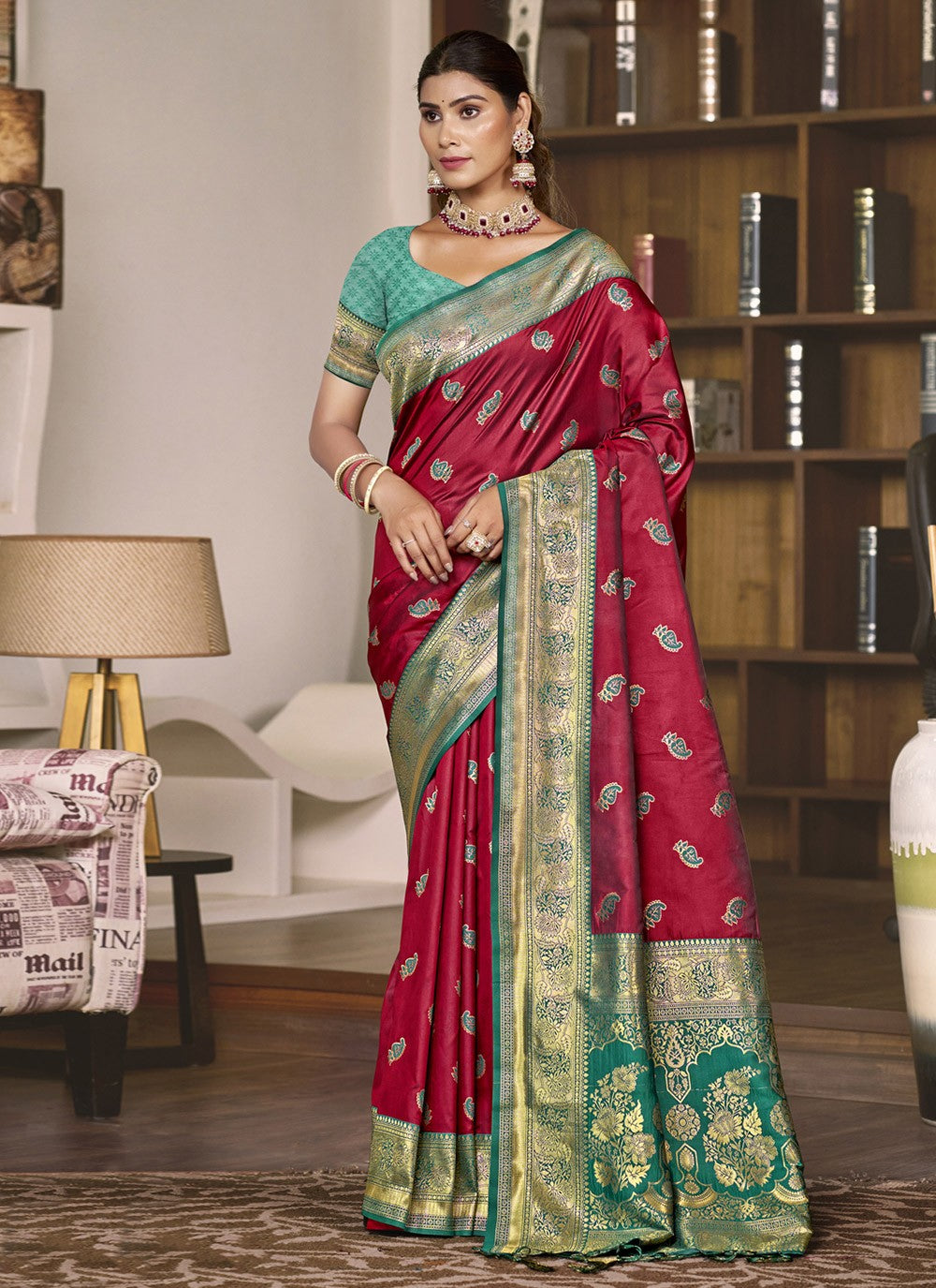 Classic Woven Silk Saree - S9800