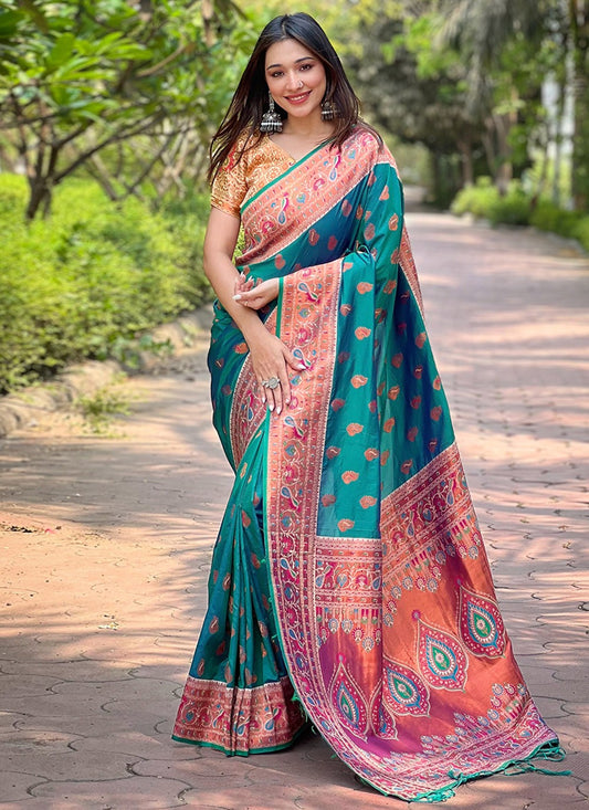 Classic Woven Paithni, Silk Saree - S8849