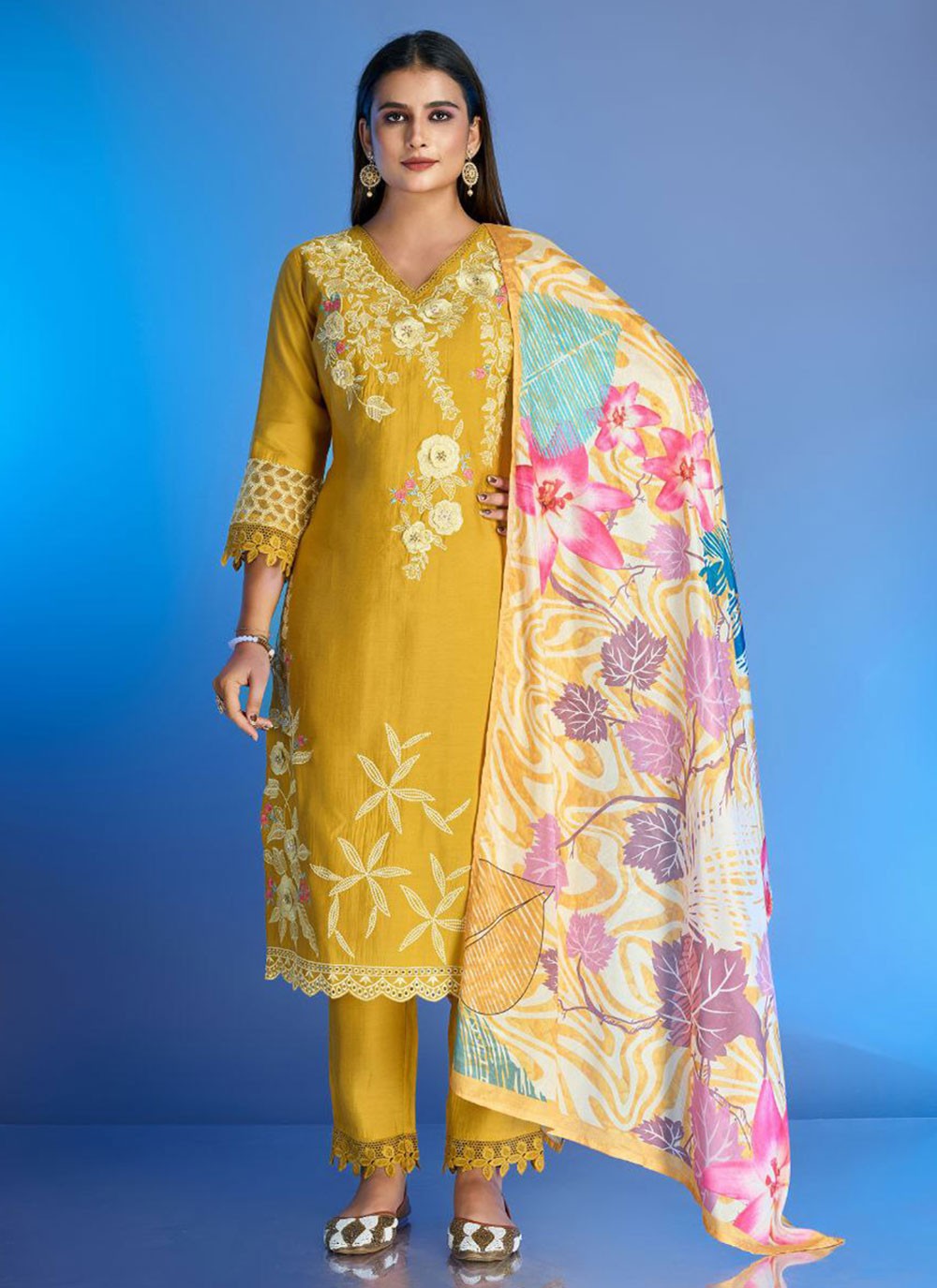 Silk Salwar Suit - T2826