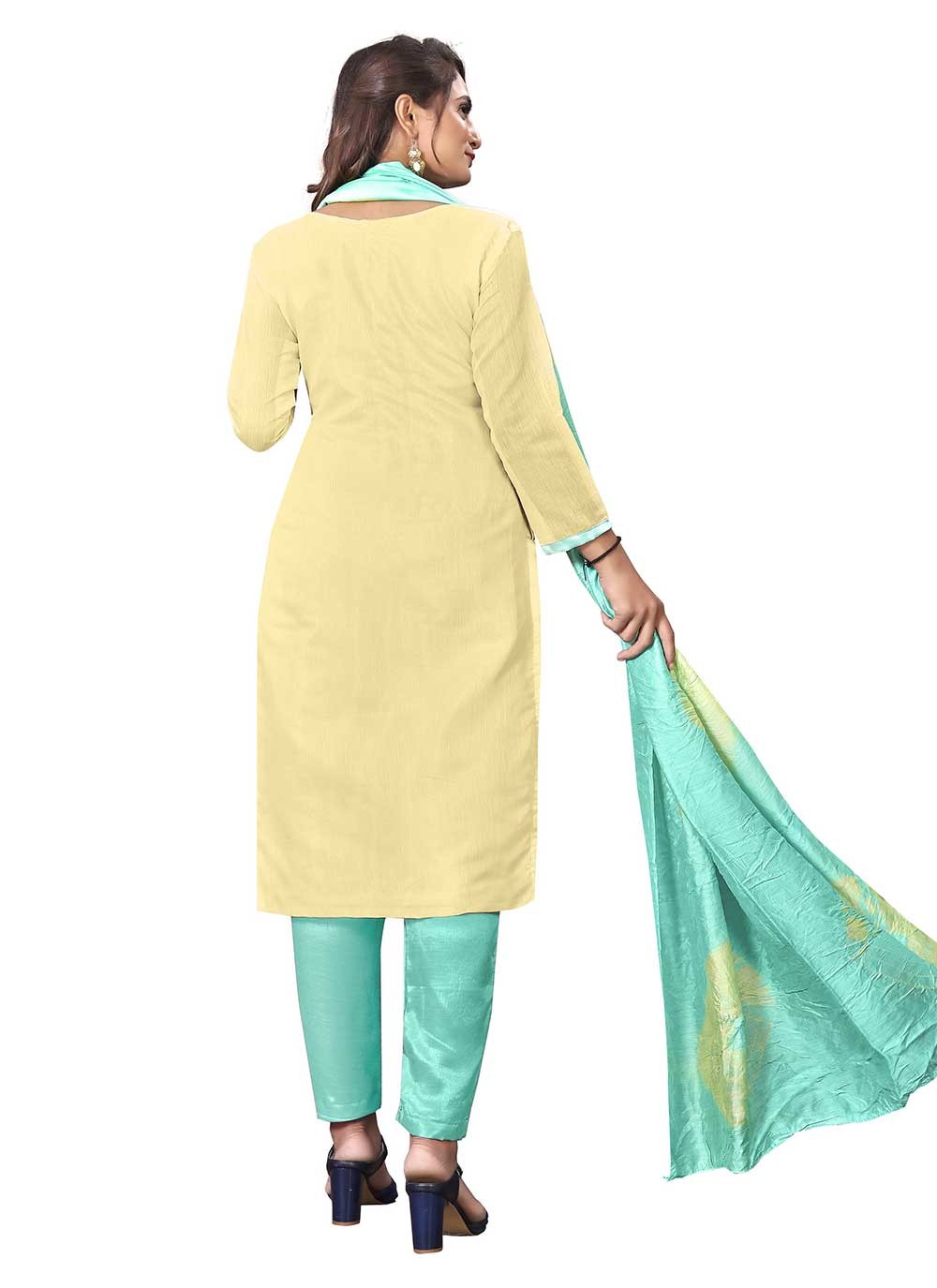 Silk Salwar Suit - T825