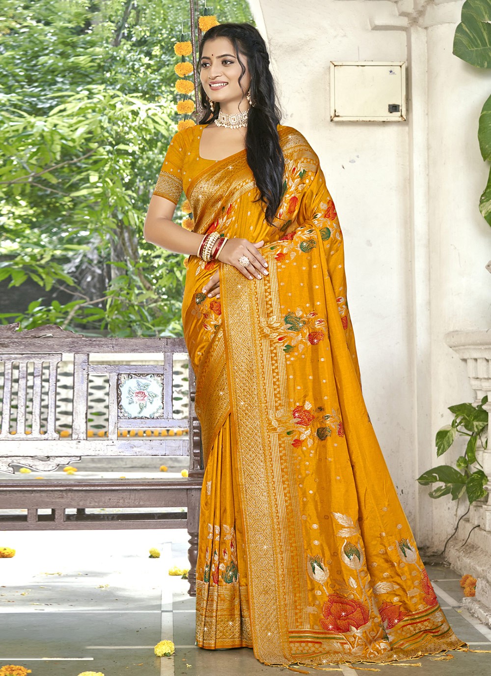 Printed Silk Saree - S12228