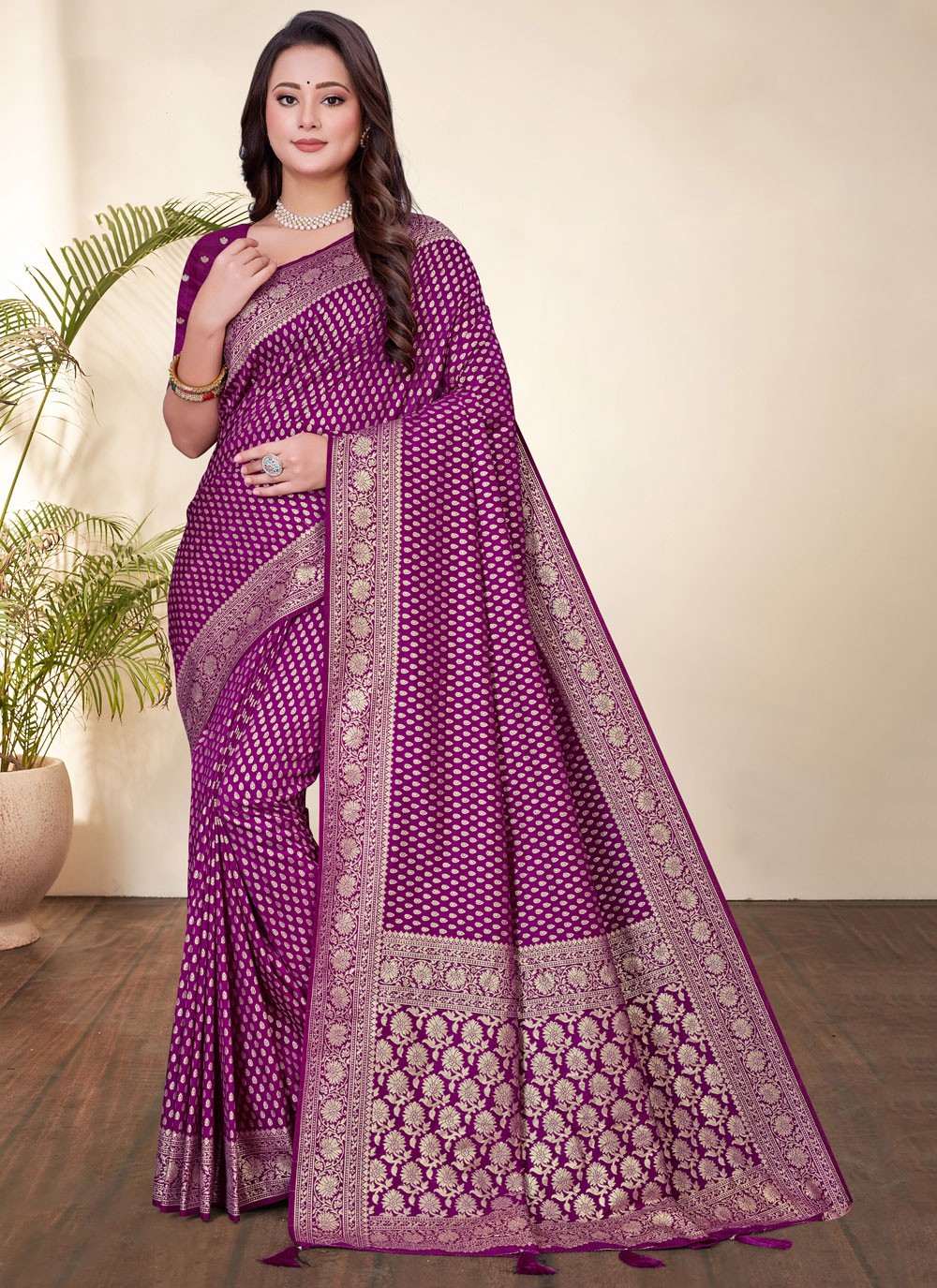 Classic Zari Silk Saree - S9526