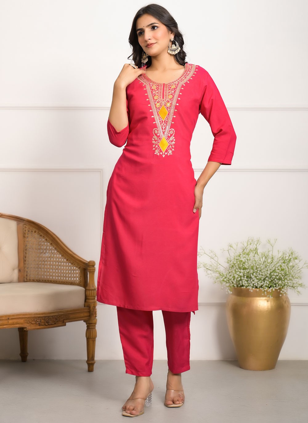 Viscose Salwar Suit - T4095