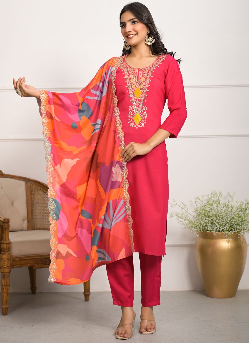 Viscose Salwar Suit - T4095