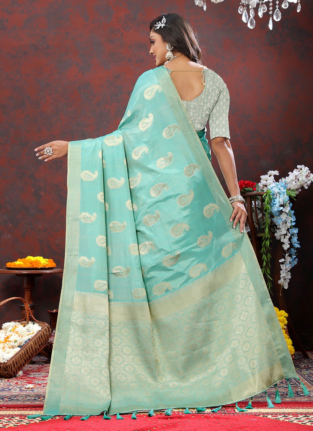 Trendy Weaving Zari Soft Cotton Saree - S4954