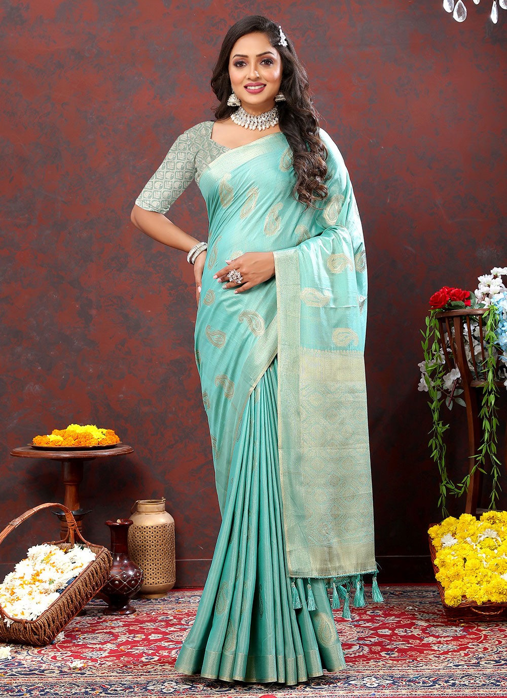 Trendy Weaving Zari Soft Cotton Saree - S4954