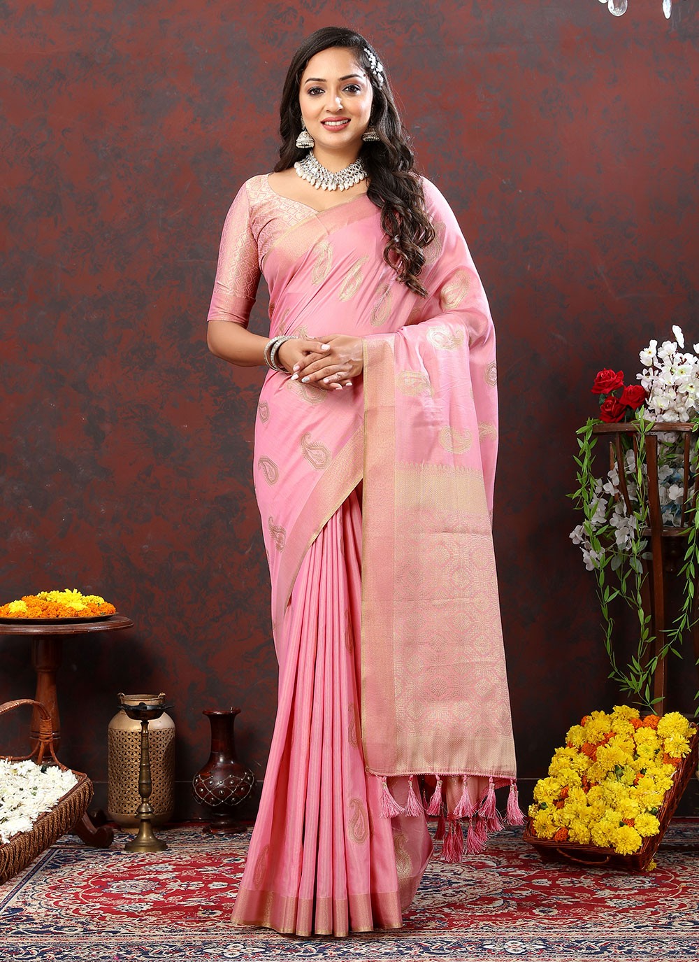 Trendy Weaving Zari Soft Cotton Saree - S4954