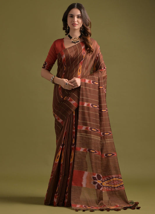 Printed Soft Cotton Saree - S11904