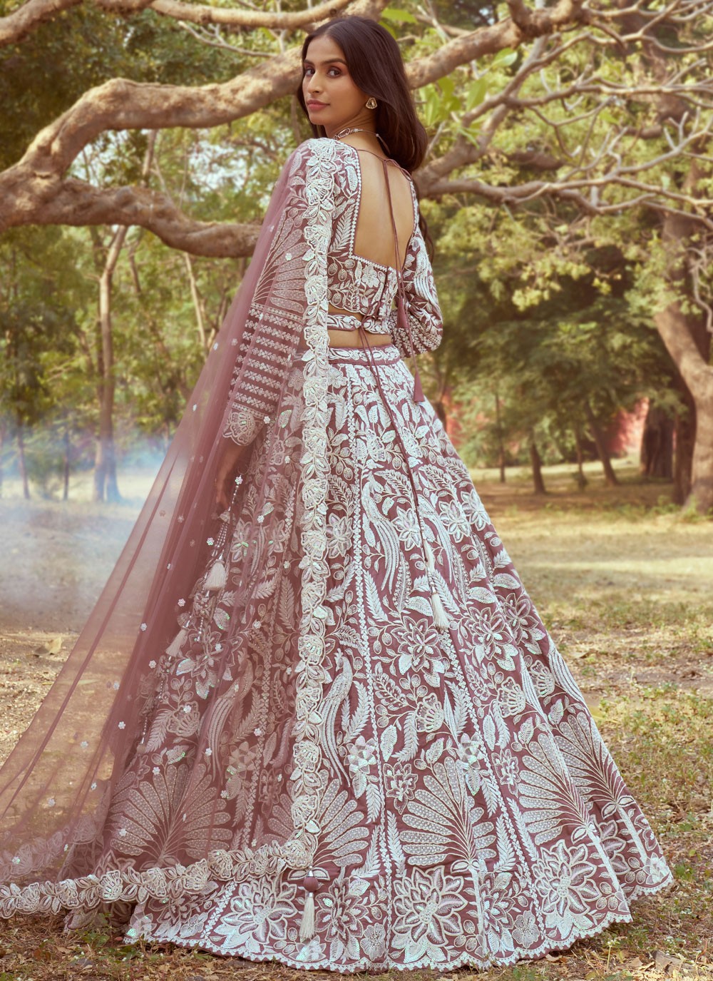 Beads Organza A - Line Lehenga - L2931