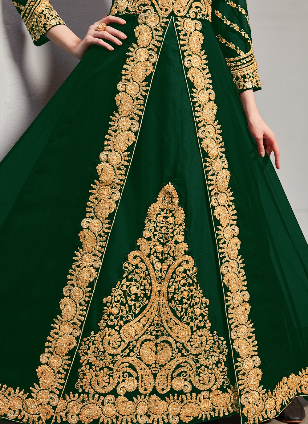 Pure Georgette Floor Length Anarkali - T718