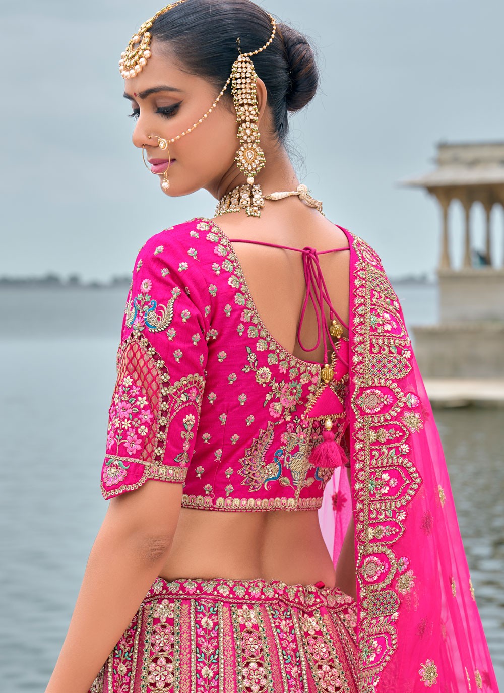 Embroidered Silk A - Line Lehenga - L2783