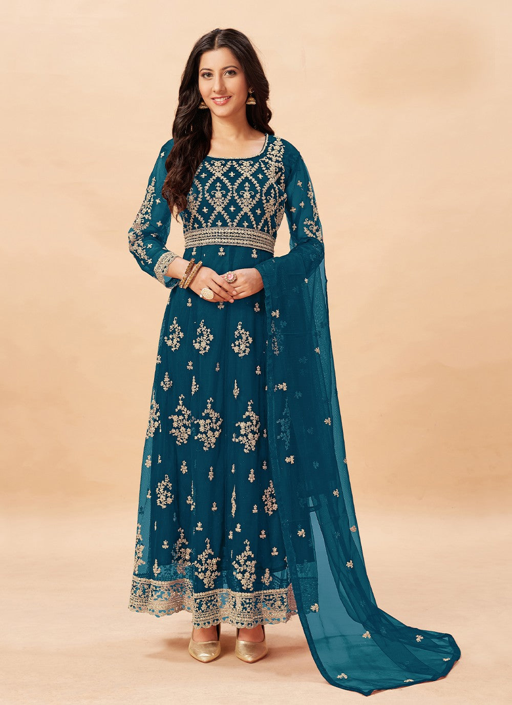 Net Salwar Suit - T1051