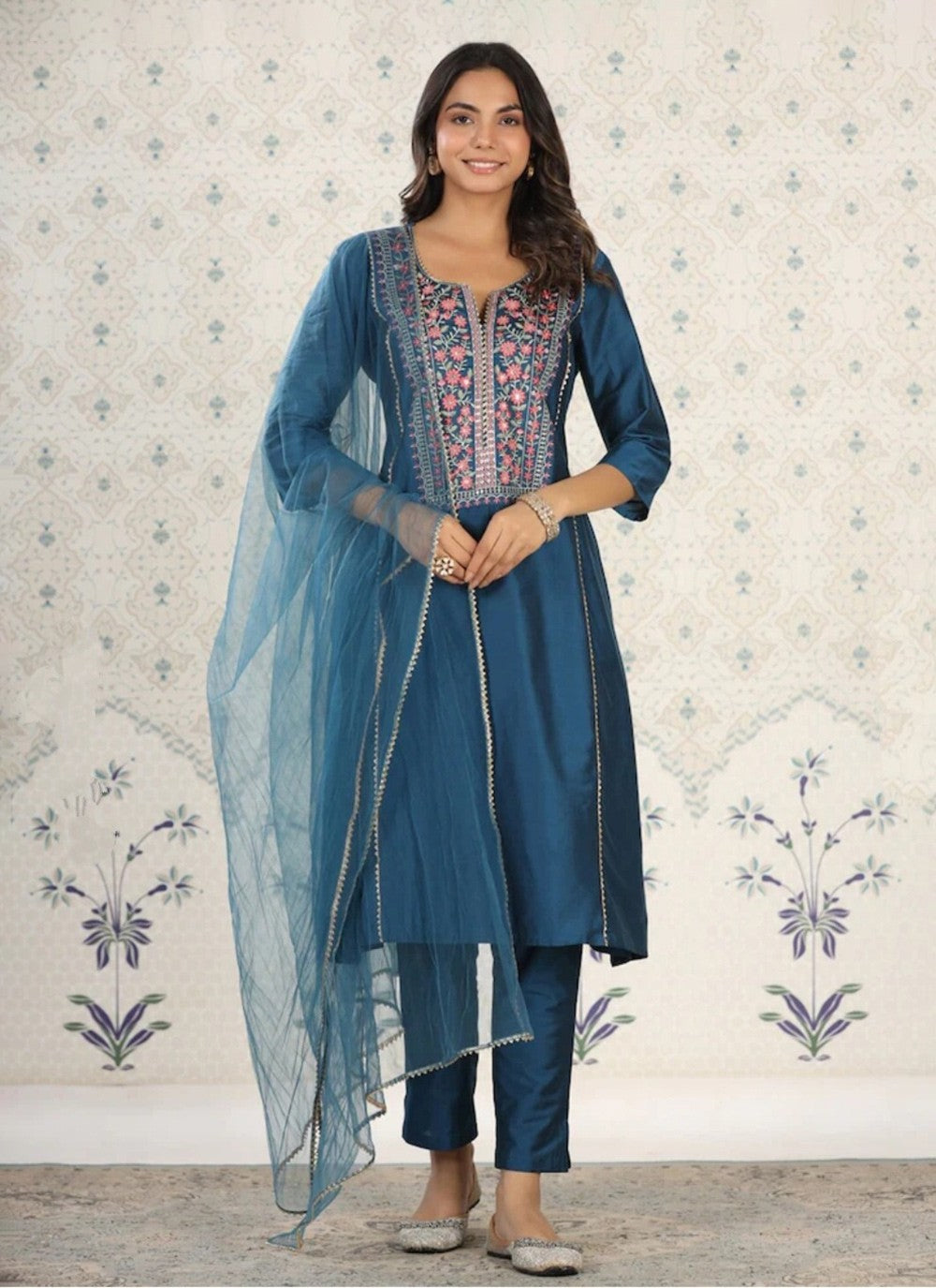 Muslin Pant Style Suit - T3217