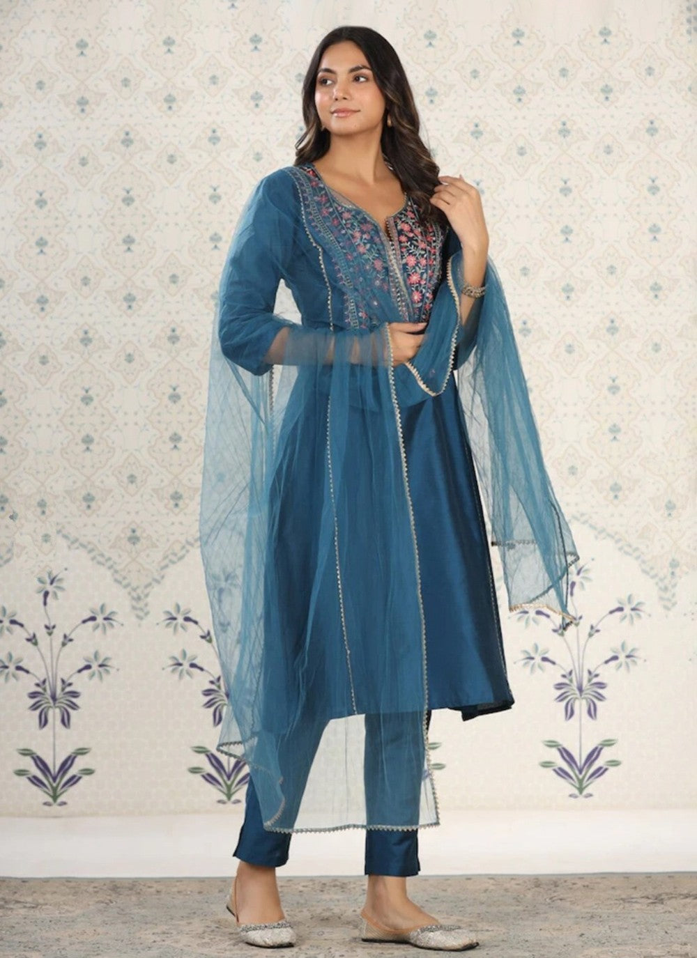 Muslin Pant Style Suit - T3217