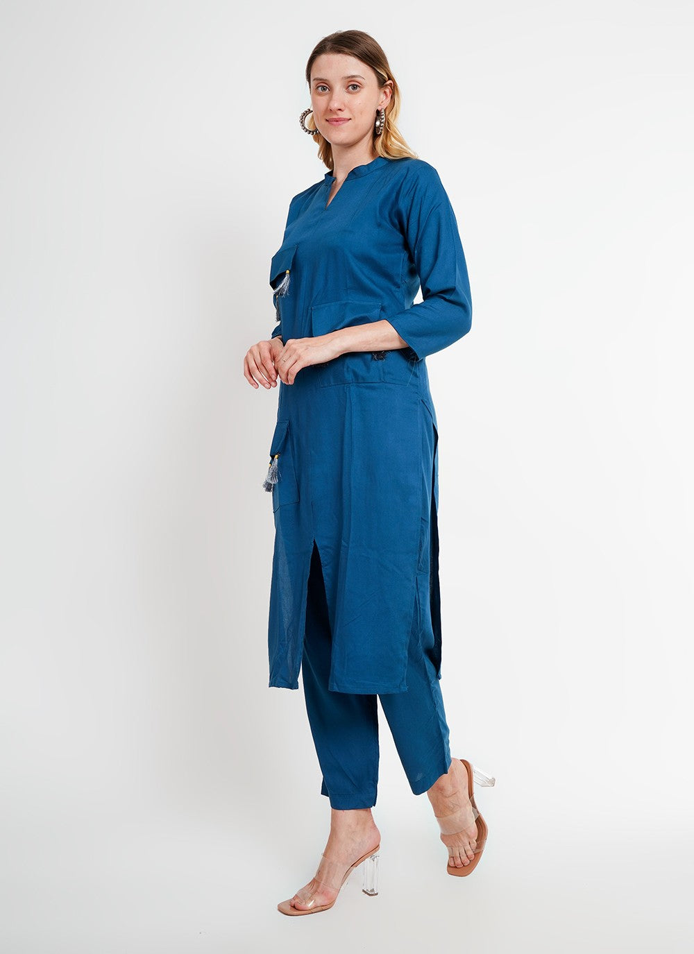 Rayon Pant Style Suit - T2968