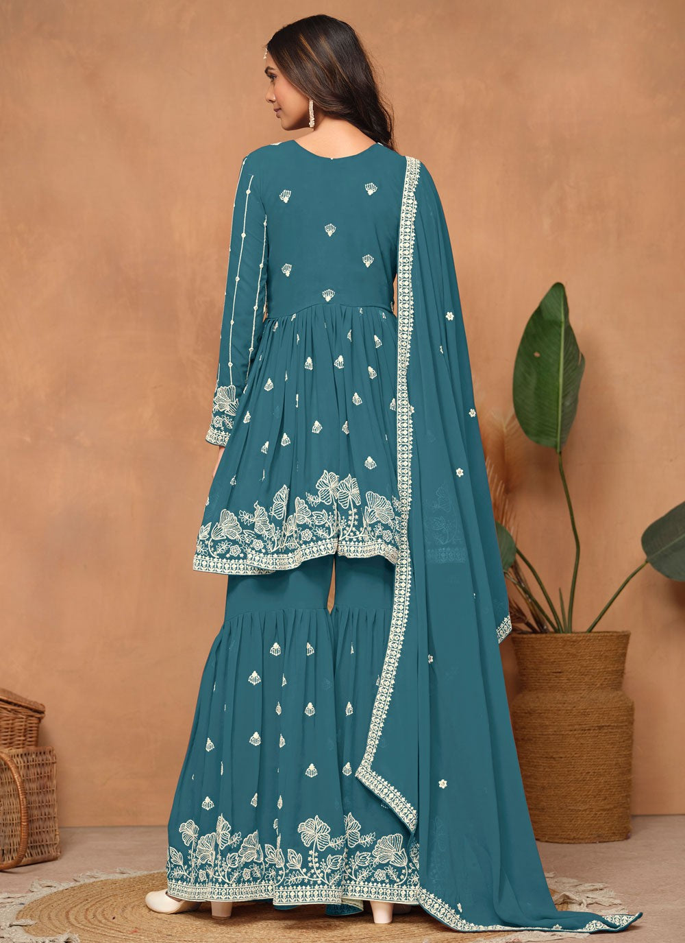 Faux Georgette Salwar Suit - T3209