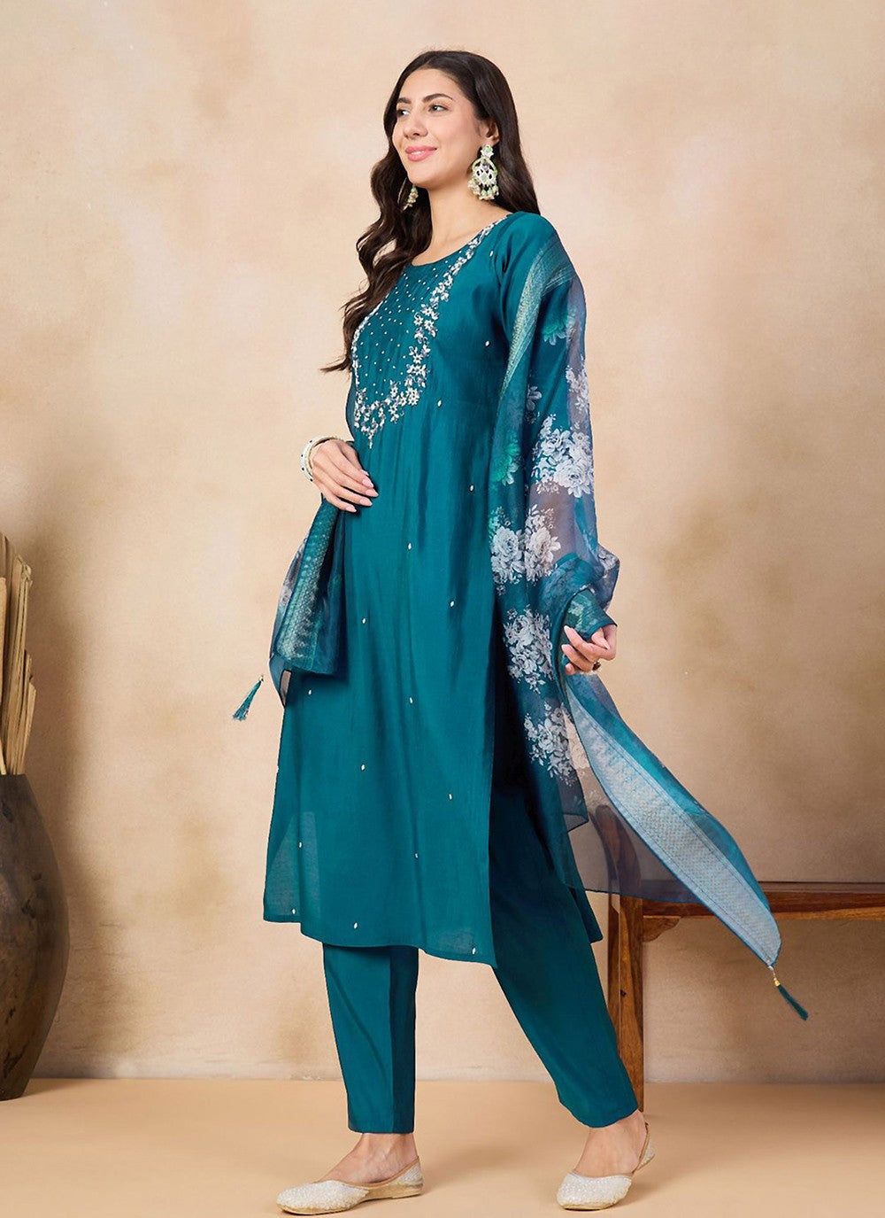 Muslin Pant Style Suit - T3217